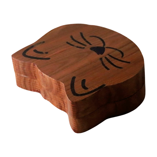 Wooden Cat Dice Vault - Dragon Armor Games
