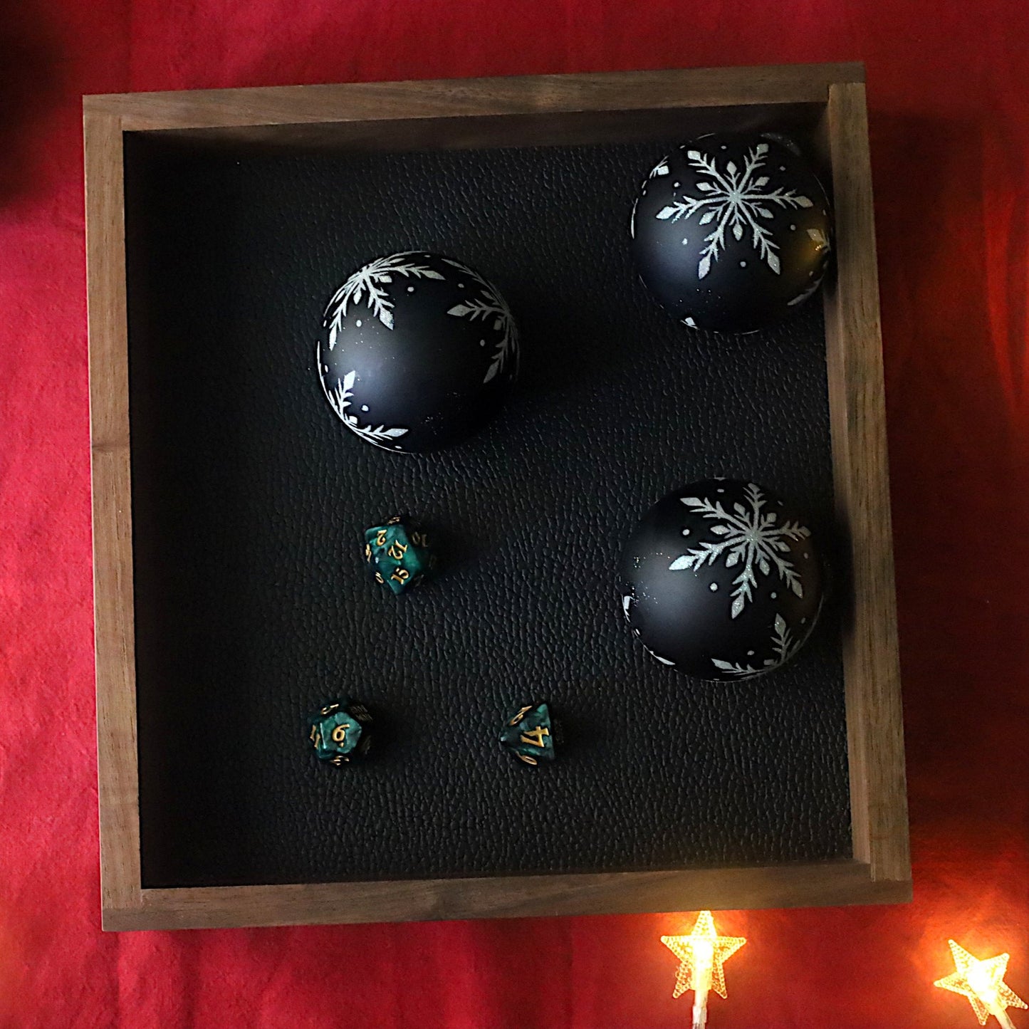 Large Black Walnut Dice Tray