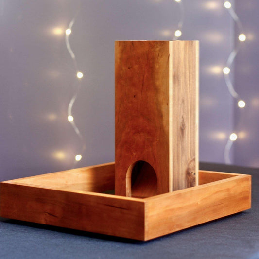 Cherry and Walnut Dice Tower - Dragon Armor Games