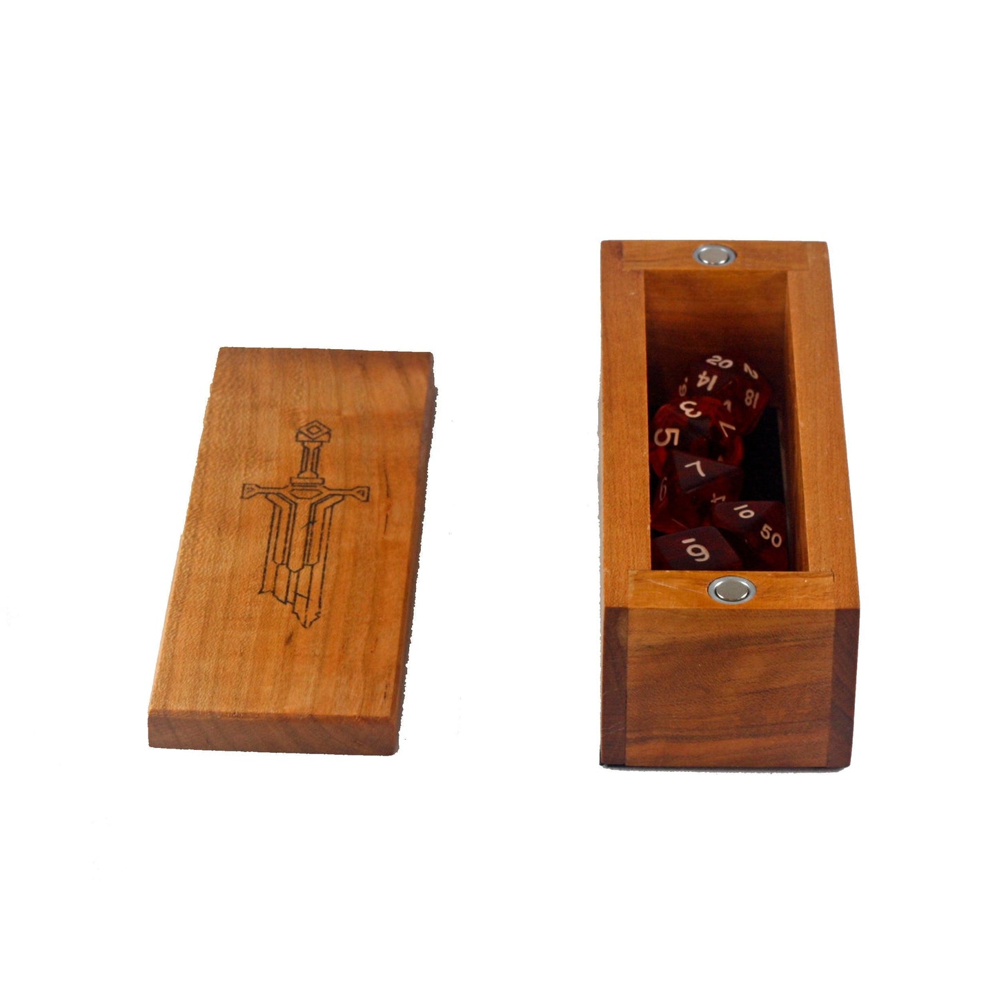 Cherry Dice Vault with Broken Sword - Dragon Armor Games