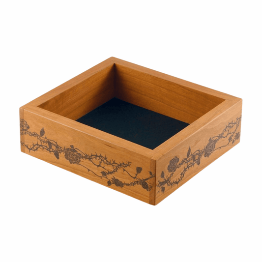 Cherry with Roses and Thorns Small Dice Tray - Dragon Armor Games