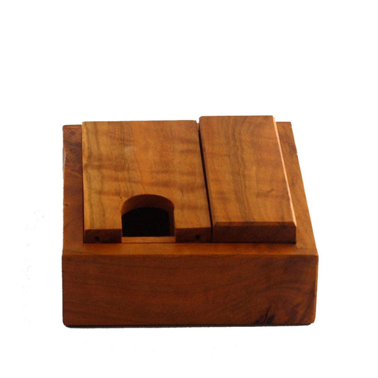 Wooden DnD Dice Tower and Tray with Vault, 3-Piece Portable Gamer Set for Tabletop RPGs, Strategy and Fantasy Games, Dice Roller and Box - Dragon Armor Games