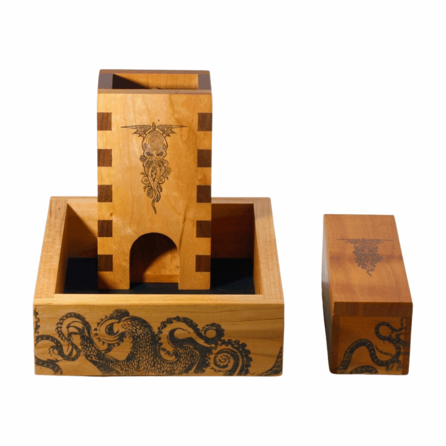 Cthulhu Dice Roller with Dice Box and Dice Tray for Tabletop RPGs