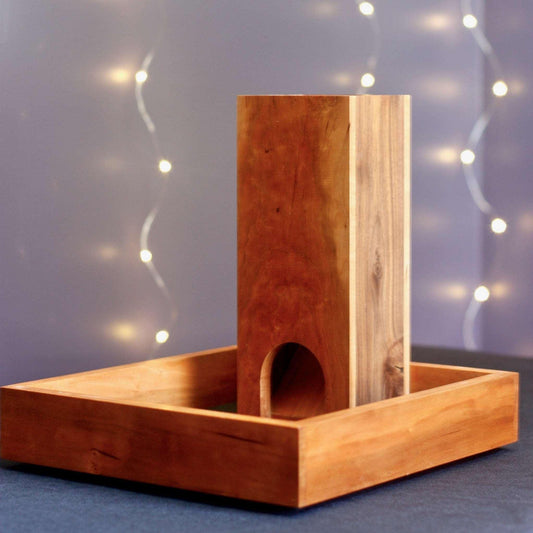 Large Cherry Wood Dice Tray for Tabletop Gaming - Dragon Armor Games