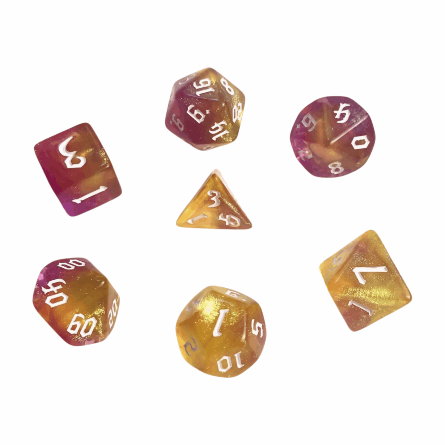 Pearl Dice 7 Piece Set - 8 colors to choose from! - Dragon Armor Games