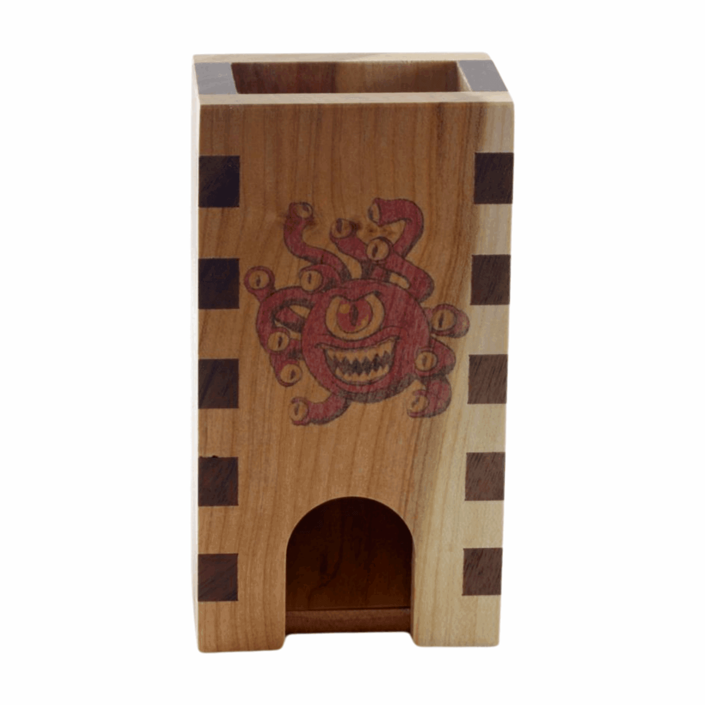 Small Beholder Box Joint Dice Tower - Dragon Armor Games