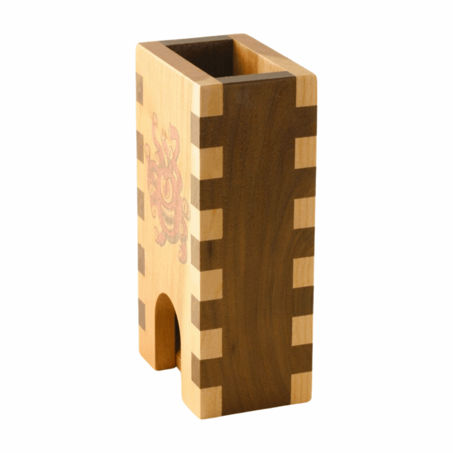 Small Beholder Box Joint Dice Tower - Dragon Armor Games