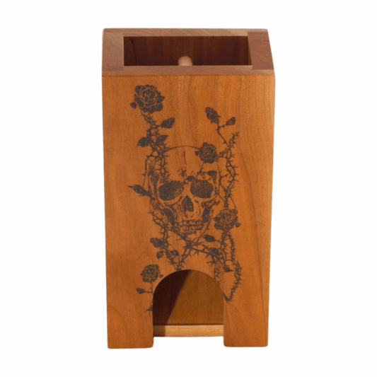 Small Cherry Dice Tower with Skull - Dragon Armor Games