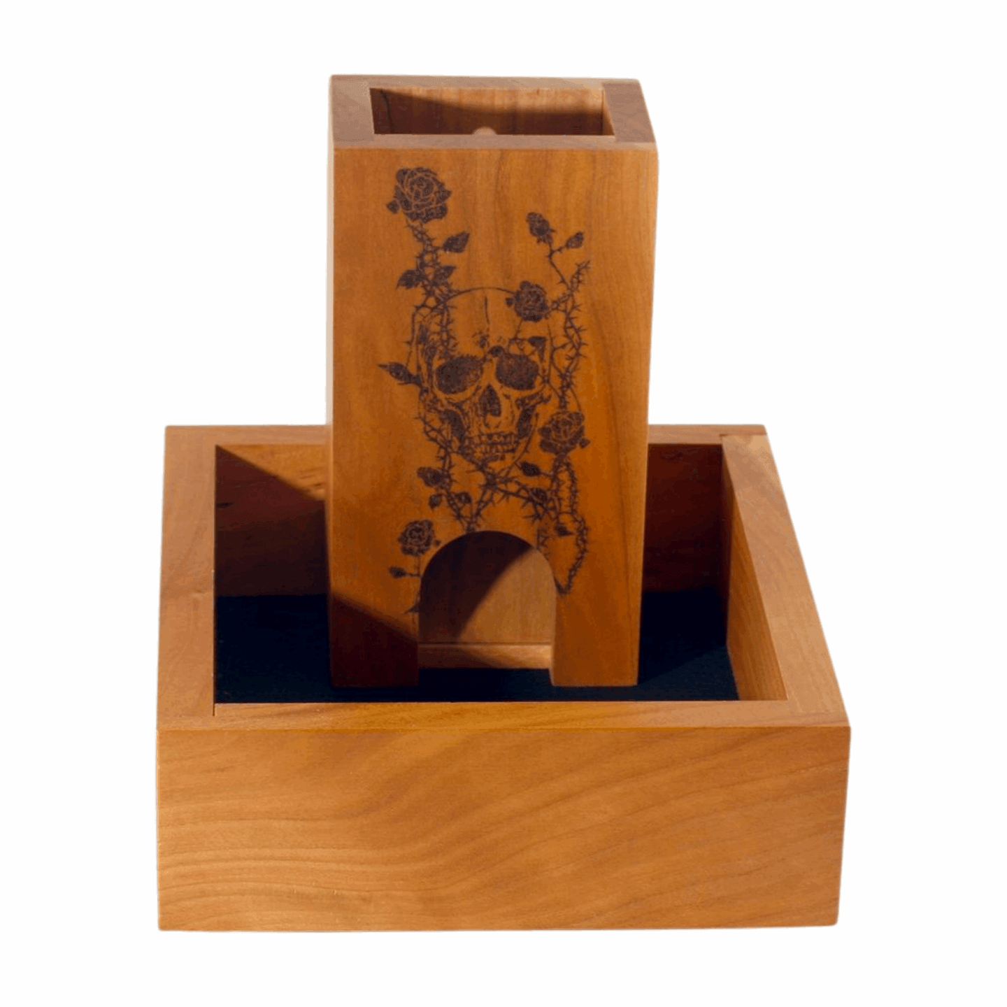 Small Cherry Dice Tower with Skull - Dragon Armor Games