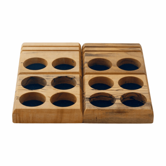 Four Spalted Token Tiles for Board Games- Dragon Armor Games