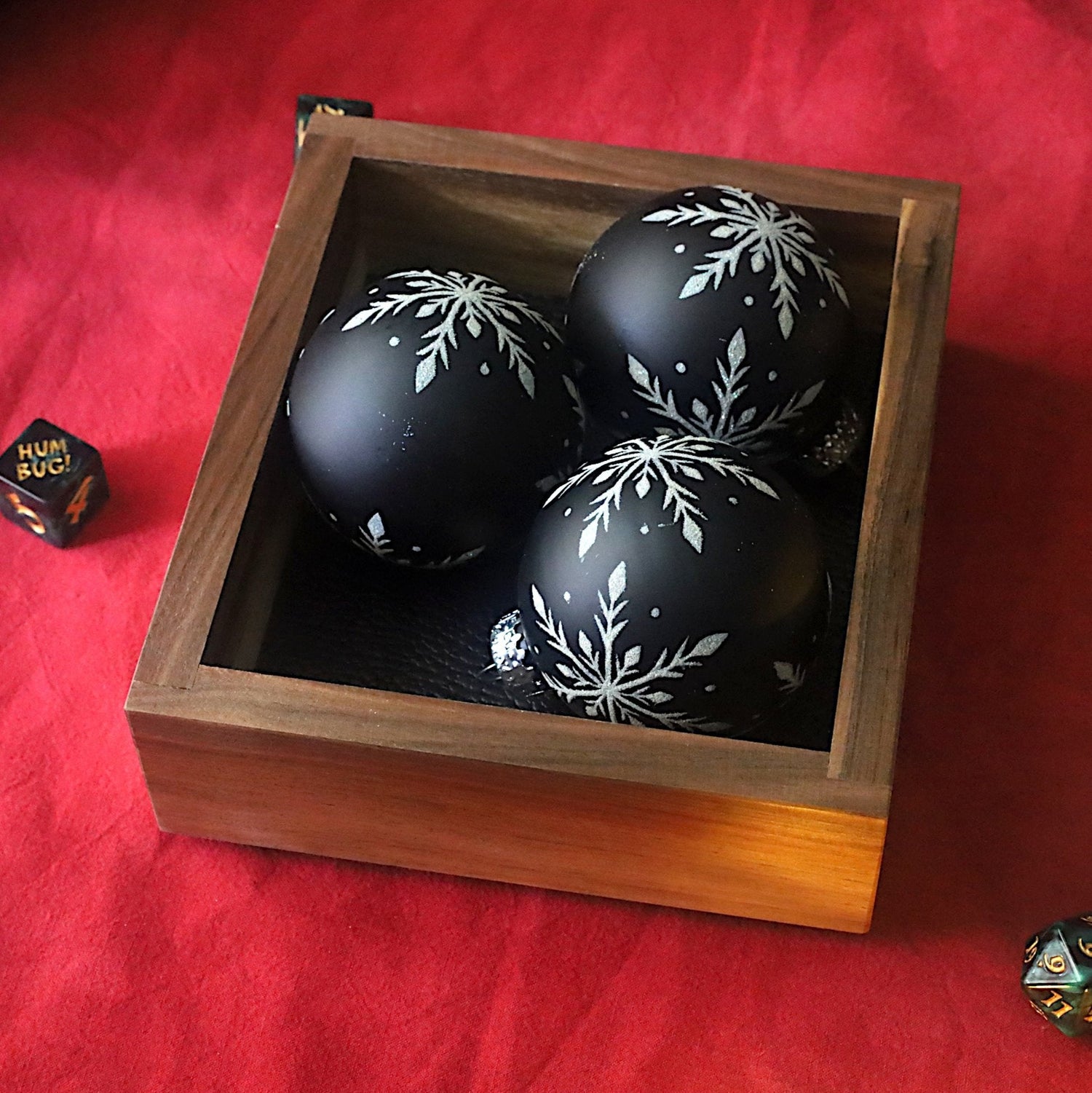 Small Wooden Dice Tray