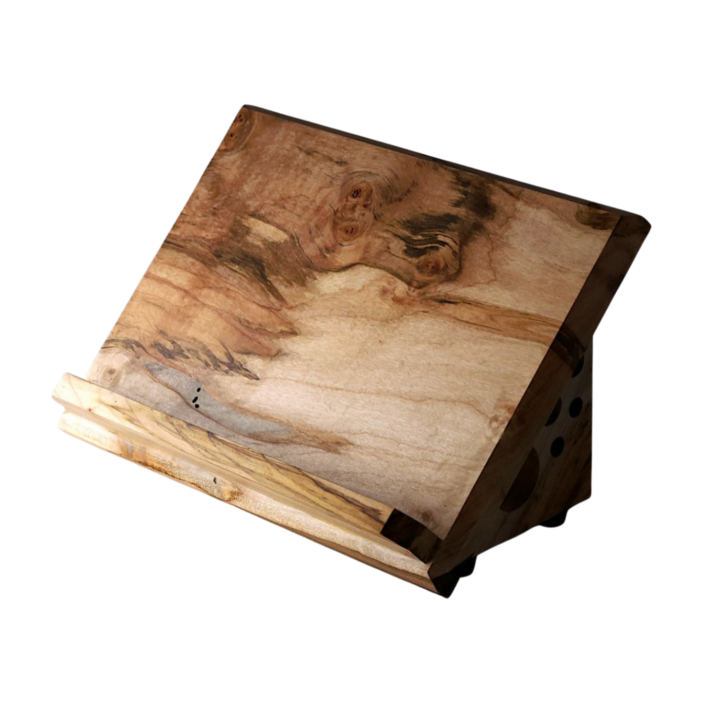 Ambrosia Maple Book Stand on White Background