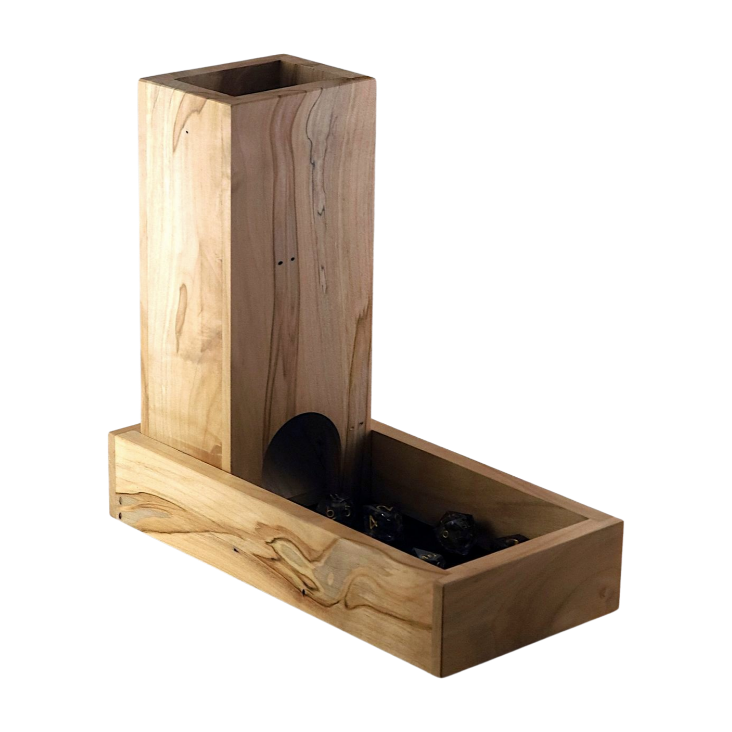 Ambrosia Maple Wooden Dice Tower and Trays