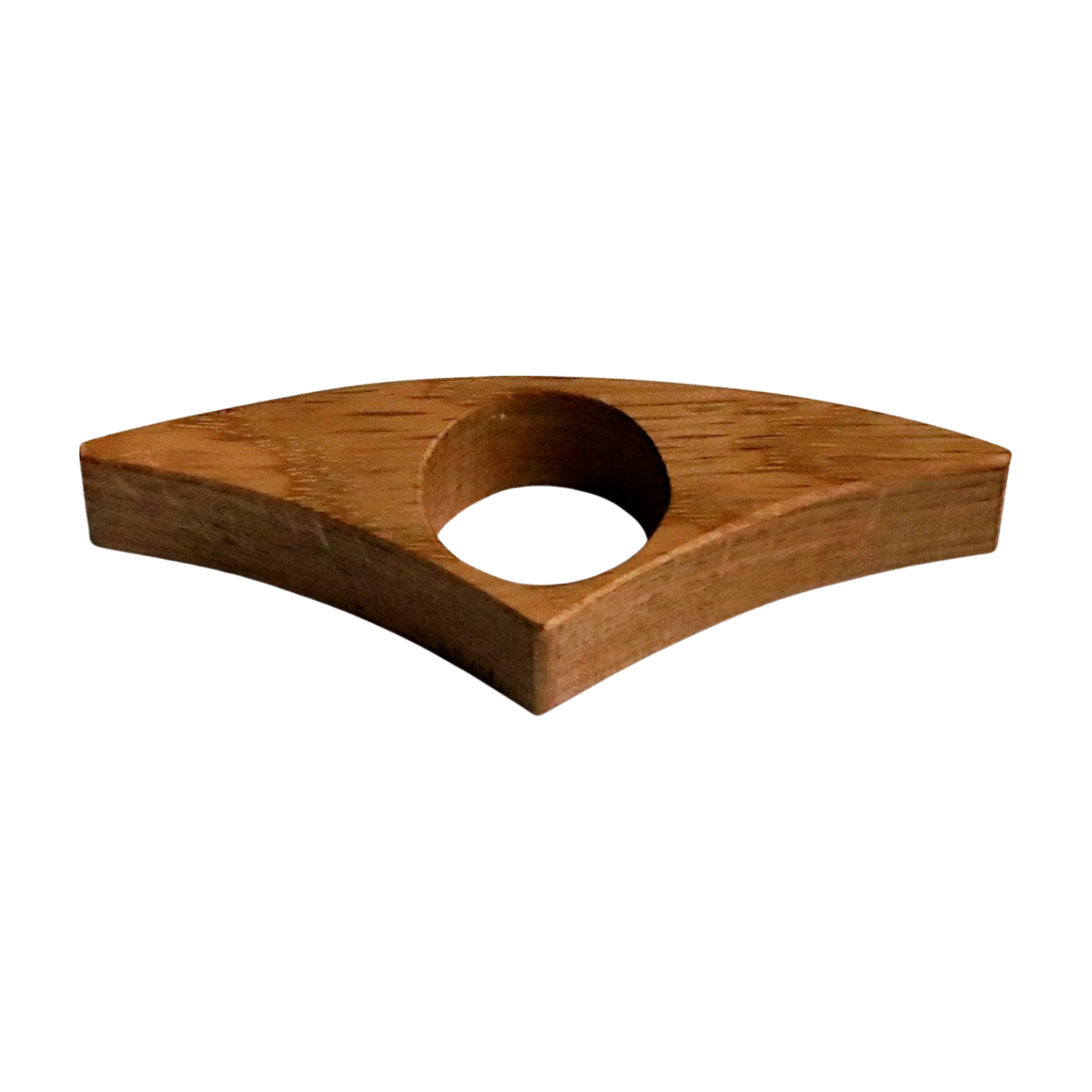 Oak book page holder on a white background