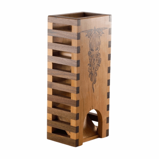 Cthulhu Dice Tower with Slatted sides for Horror RPGs
