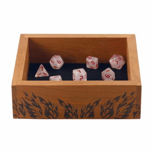 Cherry with Flames Small Dice Tray - Dragon Armor Games