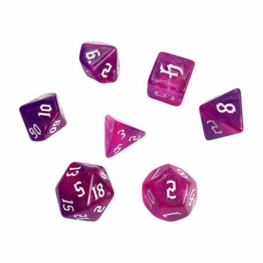 Pearl Dice 7 Piece Set - 8 colors to choose from! - Dragon Armor Games