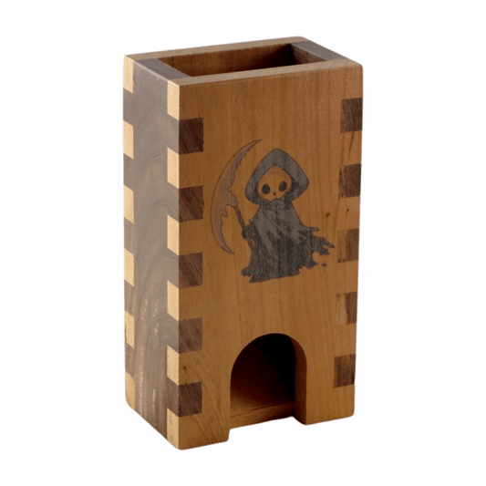 Small Blue Grim Reaper Box Joint Dice Tower - Dragon Armor Games