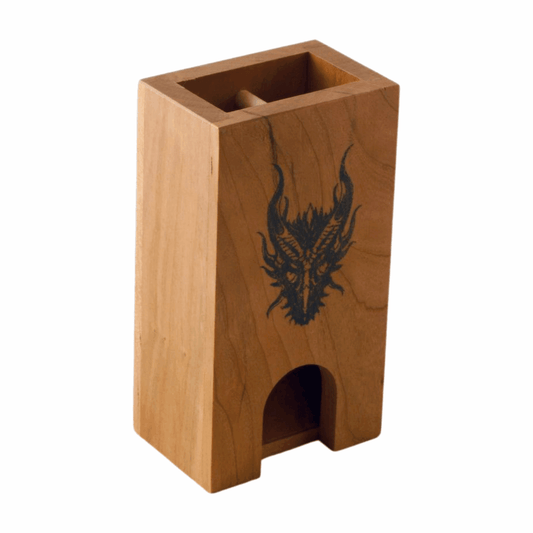 Small Cherry Dice Tower with Dragon - Dragon Armor Games